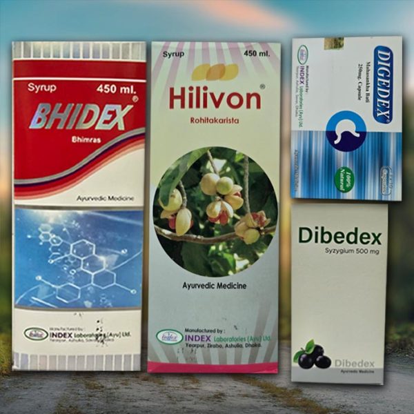 Dibedex (60 cap)+Bhidex+Hilivon+Digedex